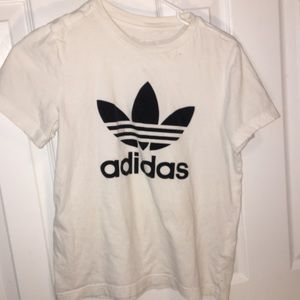 White adidas shirt girls size 11-12